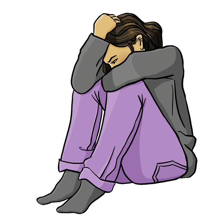 Mädchen fühlt sich schlecht wegen sexueller Gewalt Mädchen fühlt sich schlecht wegen sexueller Gewalt